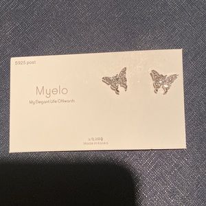 Butterfly Earrings Sterling Silver 925